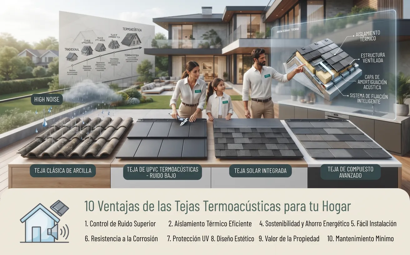 10 Ventajas de las Tejas Termoacústicas para tu Hogar