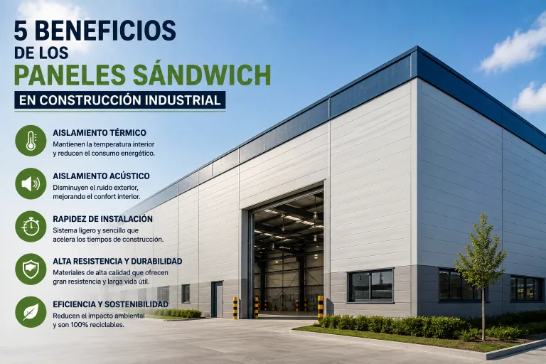 5 Beneficios de los Paneles Sándwich en Construcción Industrial