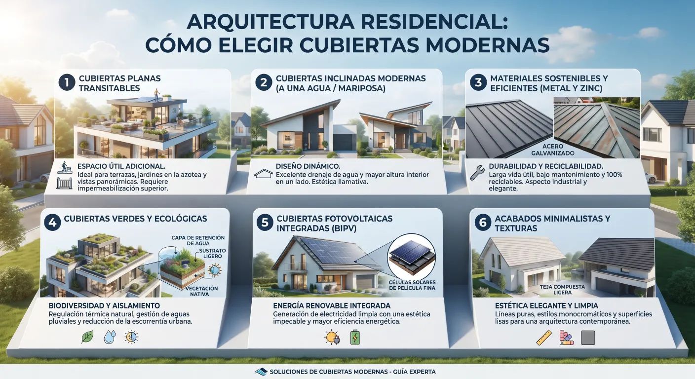 Arquitectura Residencial: Cómo Elegir Cubiertas Modernas