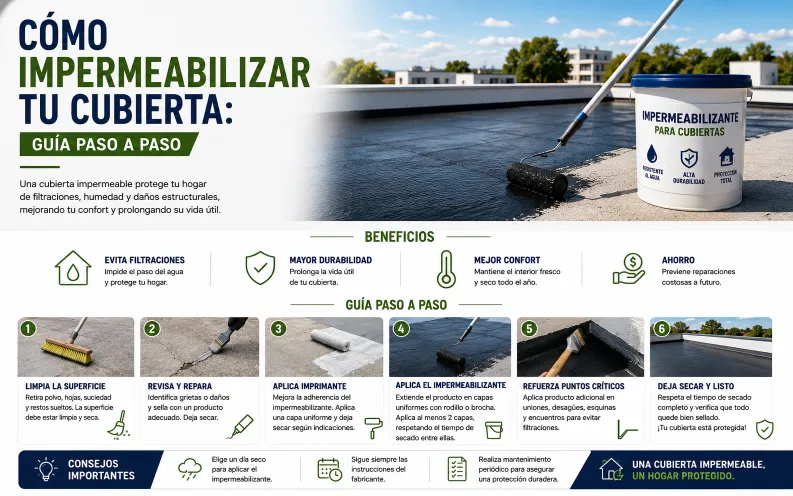 Cómo Impermeabilizar tu Cubierta: Guía Paso a Paso