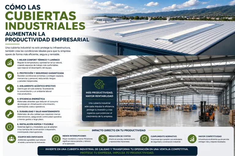 Cómo las Cubiertas Industriales Aumentan la Productividad Empresarial