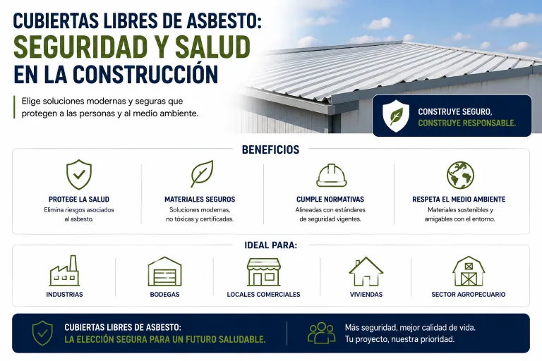 Cubiertas Libres de Asbesto: Seguridad y Salud en la Construcción