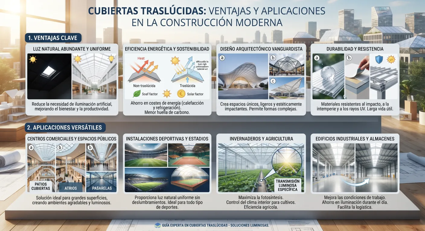 Cubiertas Traslúcidas: Ventajas y Aplicaciones en la Construcción Moderna