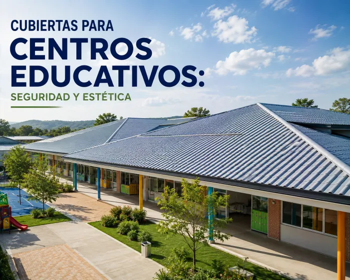 Cubiertas para Centros Educativos: Seguridad y Estética