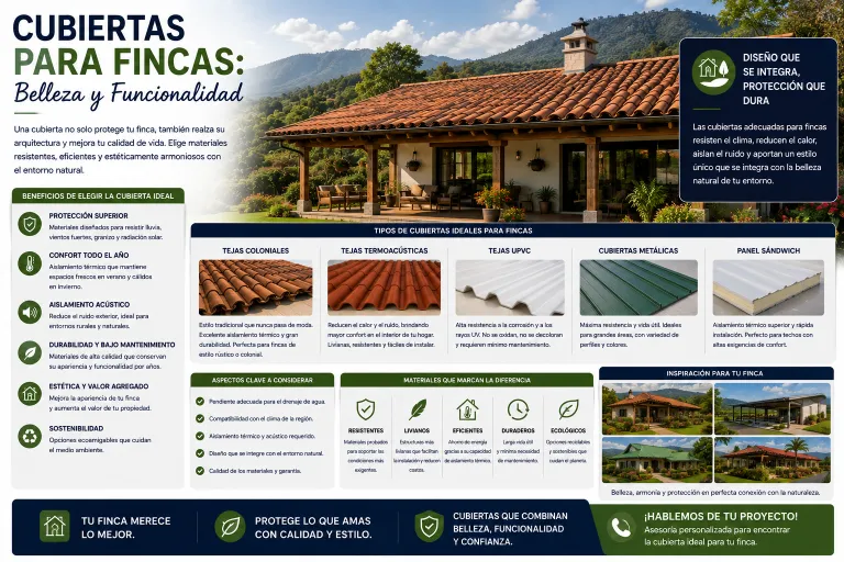 Cubiertas para Fincas: Belleza y Funcionalidad