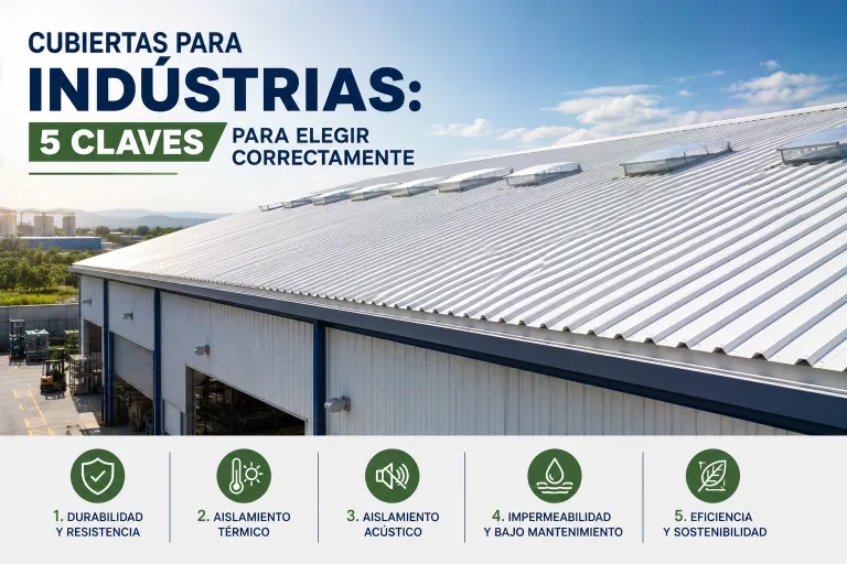 Cubiertas para Indústrias: 5 Claves para Elegir Correctamente