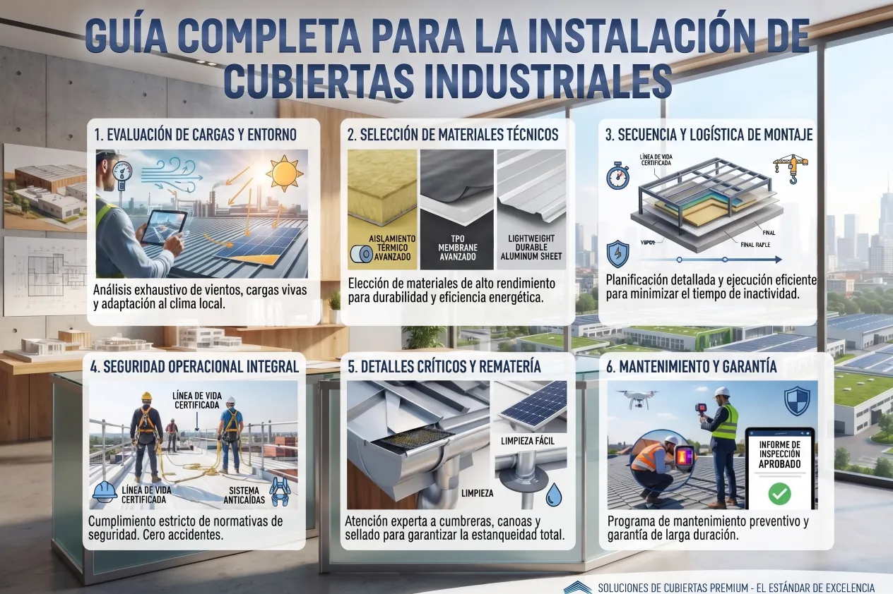 Guía Completa para la Instalación de Cubiertas Industriales