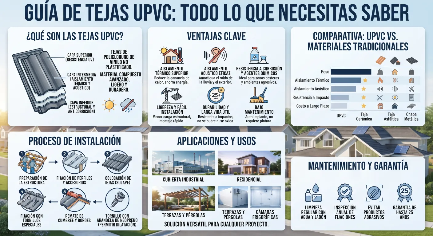 Guía de Tejas UPVC: Todo lo que Necesitas Saber