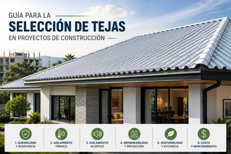 Guía para la Selección de Tejas en Proyectos de Construcción