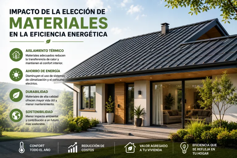 Impacto de la Elección de Materiales en la Eficiencia Energética