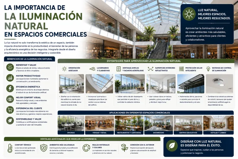 La Importancia de la Iluminación Natural en Espacios Comerciales