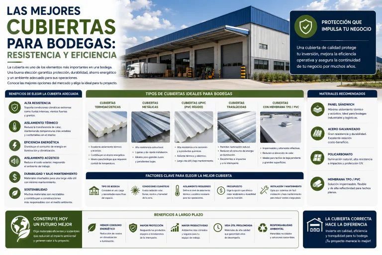 Las Mejores Cubiertas para Bodegas: Resistencia y Eficiencia