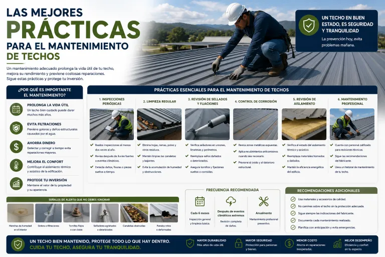 Las Mejores Prácticas para el Mantenimiento de Techos