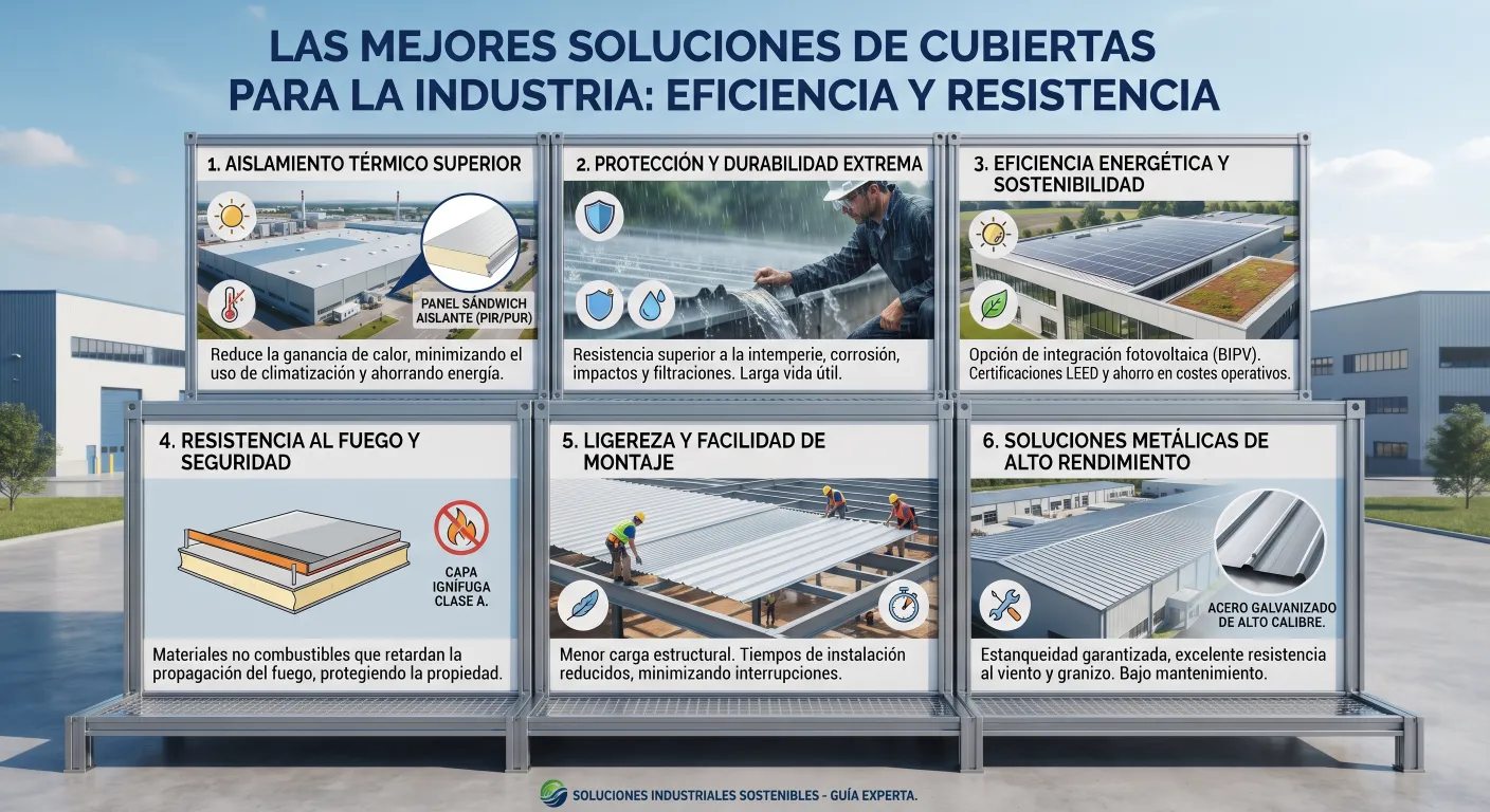 Las Mejores Soluciones de Cubiertas para la Industria: Eficiencia y Resistencia