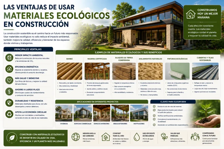 Las Ventajas de Usar Materiales Ecológicos en Construcción
