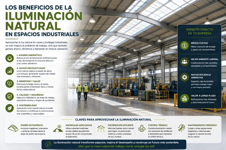 Los Beneficios de la Iluminación Natural en Espacios Industriales