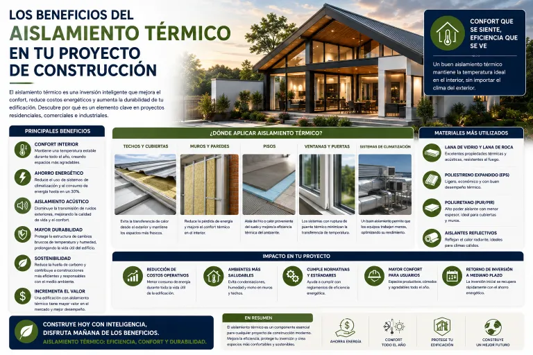 Los Beneficios del Aislamiento Térmico en tu Proyecto de Construcción