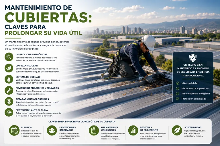 Mantenimiento de Cubiertas: Claves para Prolongar su Vida Útil