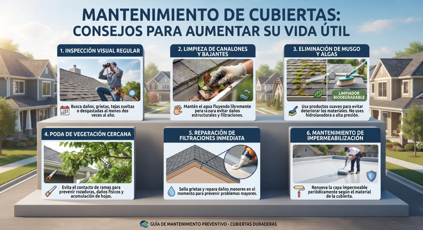 Mantenimiento de Cubiertas: Consejos para Aumentar su Vida Útil