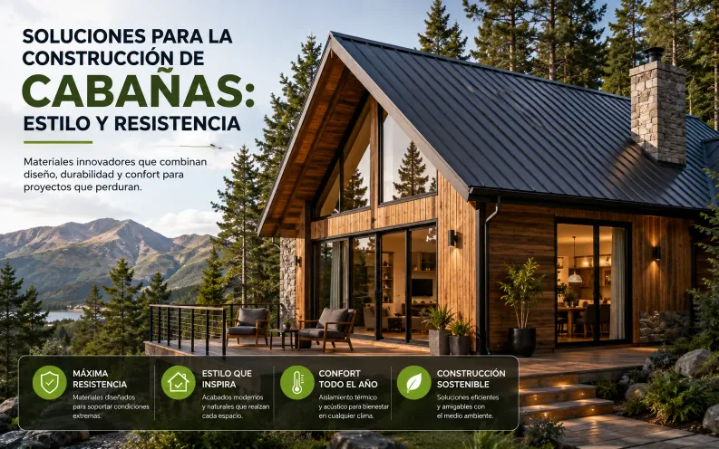 Soluciones para la Construcción de Cabañas: Estilo y Resistencia