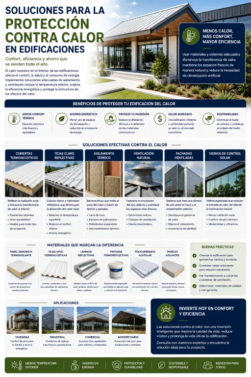 Soluciones para la Protección contra Calor en Edificaciones