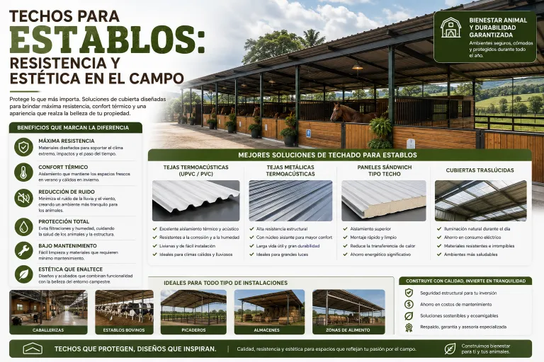 Techos para Establos: Resistencia y Estética en el Campo