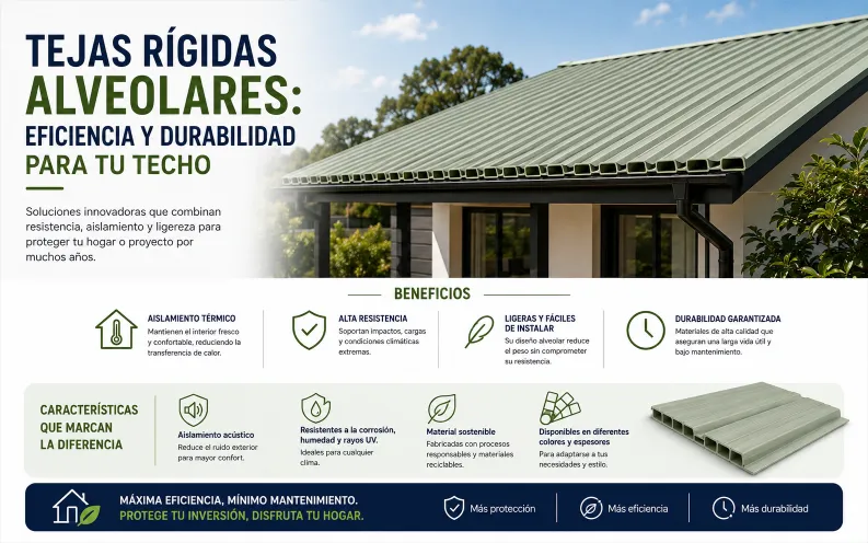Tejas Rígidas Alveolares: Eficiencia y Durabilidad para tu Techo