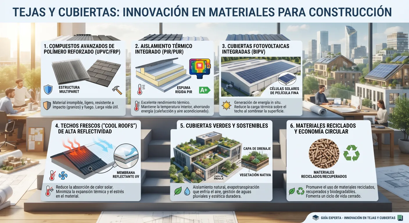 Tejas y Cubiertas: Innovación en Materiales para Construcción