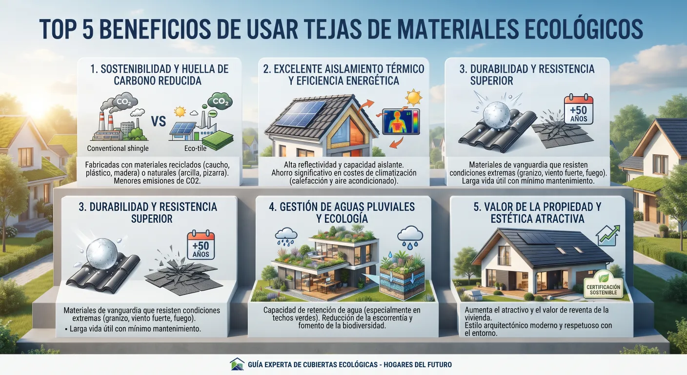 Top 5 Beneficios de Usar Tejas de Materiales Ecológicos