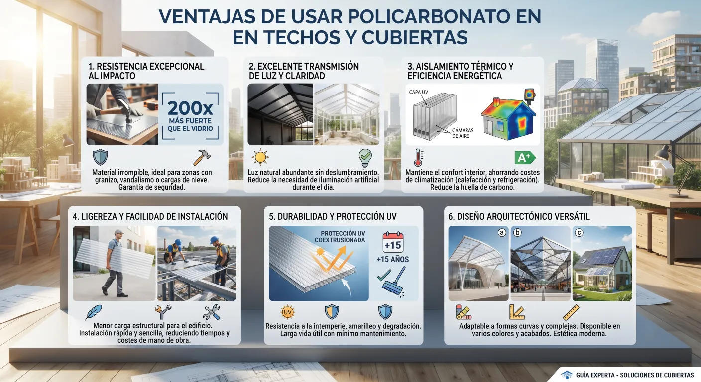 Ventajas de Usar Policarbonato en Techos y Cubiertas