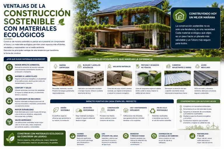 Ventajas de la Construcción Sostenible con Materiales Ecológicos