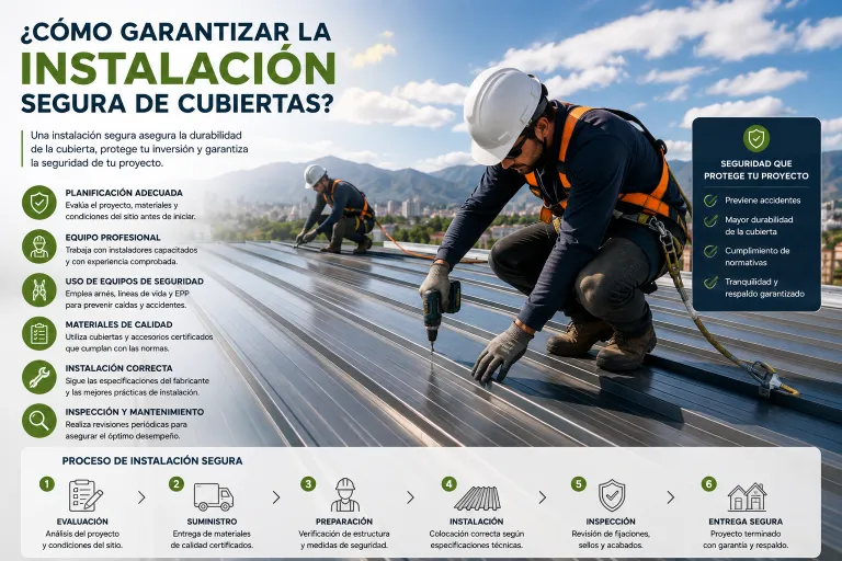 ¿Cómo Garantizar la Instalación Segura de Cubiertas?