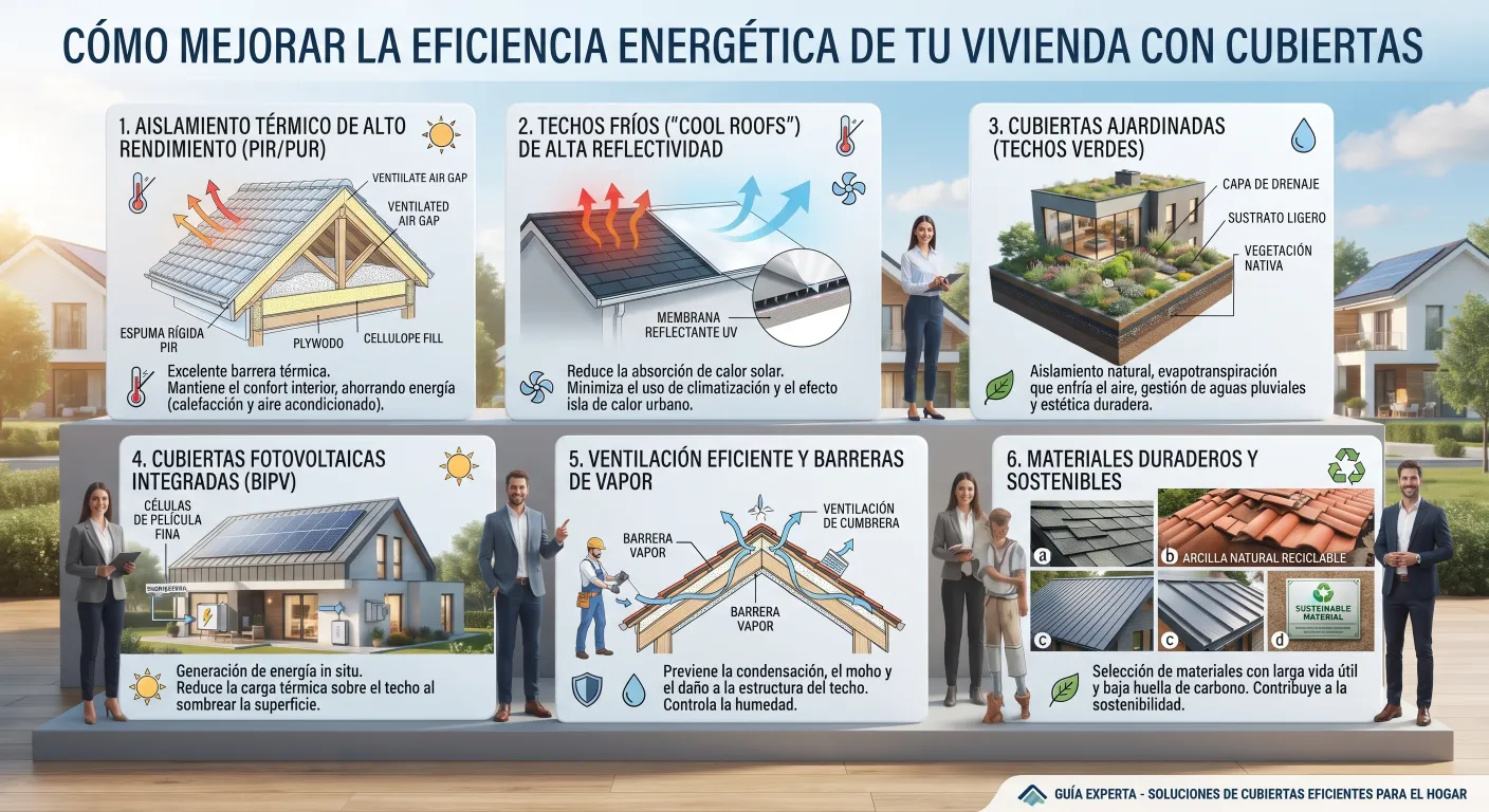 ¿Cómo Mejorar la Eficiencia Energética de tu Vivienda con Cubiertas?