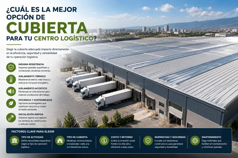 ¿Cuál es la Mejor Opción de Cubierta para tu Centro Logístico?