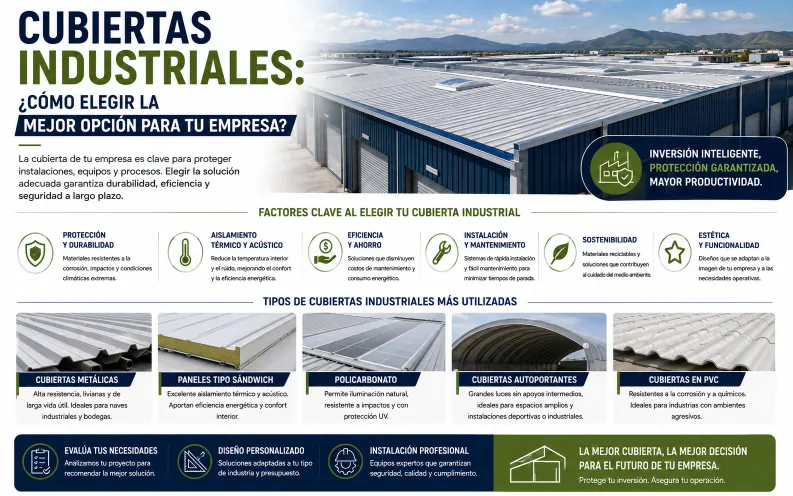 Cubiertas Industriales: ¿Cómo Elegir la Mejor Opción para Tu Empresa?