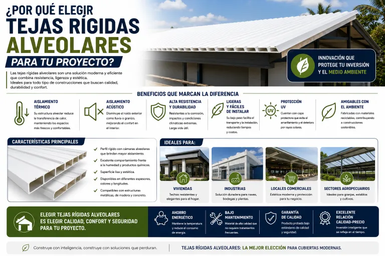 ¿Por Qué Elegir Tejas Rígidas Alveolares para tu Proyecto?