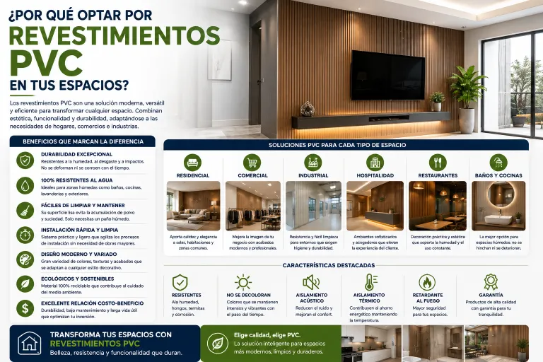 ¿Por Qué Optar por Revestimientos PVC en tus Espacios?
