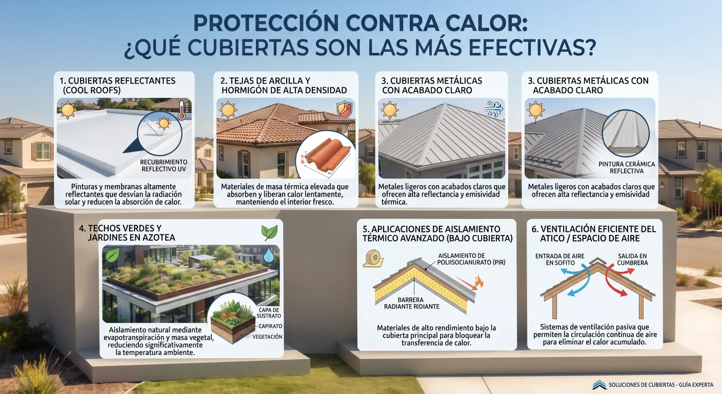 Protección Contra Calor: ¿Qué Cubiertas Son las Más Efectivas?