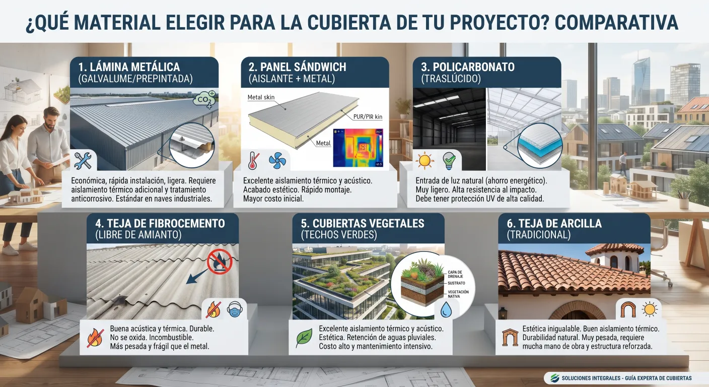 ¿Qué Material Elegir para la Cubierta de tu Proyecto? Comparativa